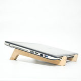 简约木质苹果笔记本支架创意桌面电脑增高保护颈椎散热榉木托架子