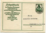 1935年德国感恩节邮资片实寄