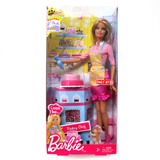 正品 Mattel美泰 Barbie芭比娃娃 芭比梦想之蛋糕师 儿童生日礼物