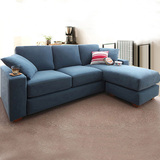 布艺沙发组合小户型 双人 日式沙发 组装 客厅现代可拆洗 家具