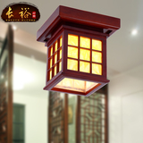 中式吸顶灯实木艺仿古典餐厅书房客厅过道走廊阳台玄关灯具厨卫灯