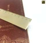 手工纯铜铜尺子加厚纯黄铜制品测量工具刻度尺金属尺子便携式复古
