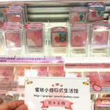 日本代购CANMAKE花瓣雕刻五色腮红散粉珠光粉嫩修容高光带刷