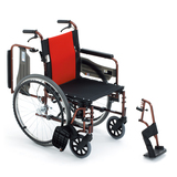 MIKI日本三贵轮椅车MCVWSW-49JL 轻便折叠免充气 老人便携代步车