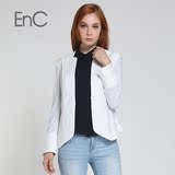 代购EnC 正品  修身剪裁 纯色简洁大气西装外套EHJK42422N