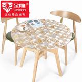 热彩色塑料台布小圆桌垫子pvc欧式软质玻璃圆形茶几垫桌布防水隔