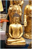纯铜鎏金坐像泰国佛像宗教收藏摆件包邮