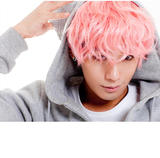 非主流男士假发韩版男式jiafa造型男发粉色COS发型潮短发男假发套