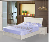成都精品租房家具实木颗粒板 免漆板 1.2 1.5 1.8米 双人板式床