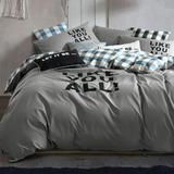 夏1.5m床2.2x2.4米单件纯棉斜纹日本床上欧美四件套被套床单4件套