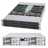 全新 超微 2U 四子星服务器 支持XEON E5-26XX处理器 单电1400W