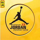 NBA飞人乔丹 23号 油箱盖贴 篮球 汽车贴纸 个性反光车贴 Jordan