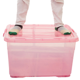 储物箱 透明收纳箱儿童玩具汽车后备箱特大号塑料整理箱被子衣物