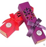 日本Meiji/明治雪吻巧克力8粒长方形精致镂空礼盒结婚喜糖包装盒