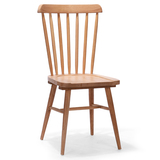 景悦嘉全实木餐椅靠背温莎椅美式家具个性简约原木餐桌椅子咖啡厅