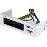 Aerocool机箱风扇控制器调速器温控器读卡器多合一USB3.0延长线