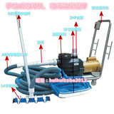 游泳池吸污机设备 手动吸污车清洁机 水下吸尘器 鱼池清洁设备