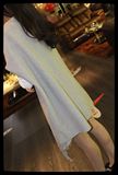 2016年春季新款女装韩版时尚宽松款薄款修身中长款休闲棉衣潮外套