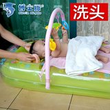 博士豚婴儿洗头床新生儿童浴盆宝宝洗澡盆婴幼儿大号充气保温折叠