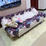 特价整装牡丹花便宜床1.5米单人双人叠多功能布艺沙发宜家两用