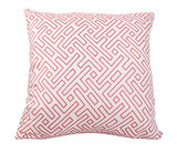 现代欧式 棉麻提花面料粉色几何纹饰靠垫抱枕 家具家居软装饰品