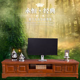实木电视柜  现代中式香樟木影视柜 客厅收纳柜组合2米 住宅家具