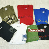 美国代购Columbia哥伦比亚男士休闲运动短袖衫纯棉T恤现货XM6307
