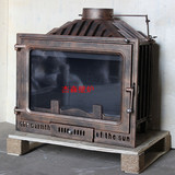 杰森嵌入式 真火壁炉 内嵌式铸铁燃木壁炉 真火壁炉芯 取暖器JS09