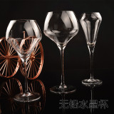欧式无铅水晶杯子高脚酒杯葡萄红酒酒杯创意家用婚庆玻璃杯香槟杯