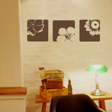 客厅沙发背景温馨浪漫卧室床头餐厅装饰墙纸 花朵背景墙贴