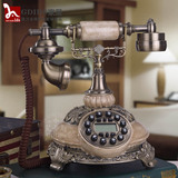 艾蒂斯新款仿古电话机 欧式田园复古电话 家用座机老式古董电话机