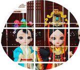 2016上海摆件京剧脸谱老外特色手工艺版绢人娃娃人偶北京故宫出国