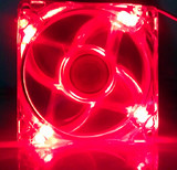 透明电脑风扇、电脑主机风扇红光