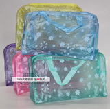 厂家直销PVC透明防水洗漱包旅游手拿化妆袋男女游泳 湿毛巾收纳袋