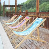 特价沙滩椅折叠椅便携实木帆布躺椅办公室午休椅户外阳台休闲躺椅