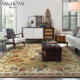 摩尔 欧美客厅茶几地毯 雪尼尔卧室沙发床边毯 简约现代中式风格