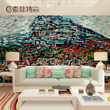 私人定制大型3D立体壁画沙发卧室客厅电视背景墙墙纸油画抽象系列