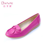 Daphne/达芙妮单鞋秋款女单鞋蝴蝶结平底舒适平跟女鞋一粟