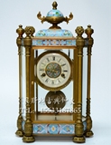 古钟铜机械|景泰蓝珐琅钟表|老式上弦机械座钟|台式老式钟表|报时