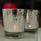 丹麦进口Home Art 北欧宜家风格创意水晶玻璃蜡烛杯