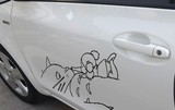 个性汽车贴纸 龙猫系列 贪玩的小妹和温和的龙猫 宫崎骏