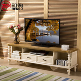 和购地中海电视柜现代简约实木电视机柜多功能储物客厅地柜ML612