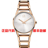 新款代购瑞士ck手表专柜正品女士钢带镂空女表石英表K3G2362W联保