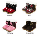 2015年冬季日本迪斯尼专柜代购童鞋男女宝宝1-3岁婴儿雪地学步鞋