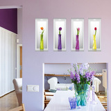 墙贴仿真立体花瓶墙壁贴纸客厅厨房餐厅玻璃玄关墙上装饰贴画自粘
