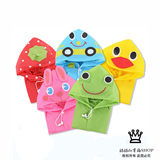 【五色薄款】儿童雨衣卡通雨披 防水四季宝宝创意雨衣小雨衣