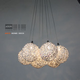艾尚吊灯现代简约北欧宜家时尚创意艺术铝灯具 卧室餐厅LED灯饰d6