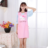 包邮Hello Kitty围裙 韩版卡通可爱纯棉可调节式厨房围裙 工作服