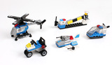 批发 小型积木玩具 警察系列 立体拼装玩具 积木塑料拼插益智玩具