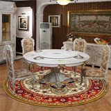 正品 英伦复古土耳其波斯美式圆形地毯 客厅茶几卧室床边地垫